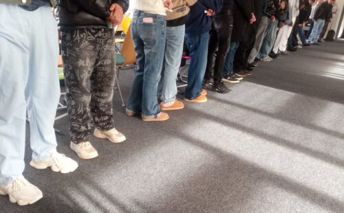 "Ein Schritt nach vorn" mit den Schülern und Schülerinnen an der BIK